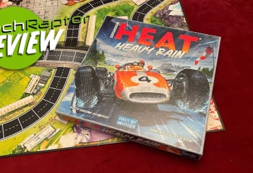 Heat: Heavy Rain box art with track in the background