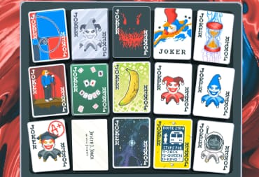 A spread-shot cover of Balatro, showcasing many of the Joker cards you can collect during regular gameplay of Balatro.